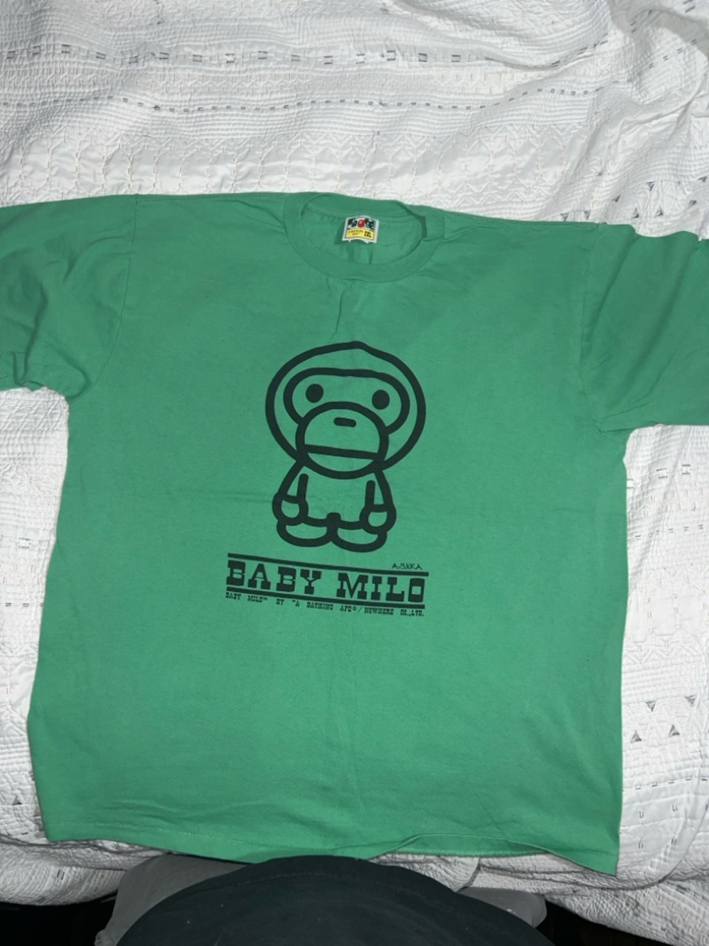 Bape Baby Milo Green Short Sleeve Tee